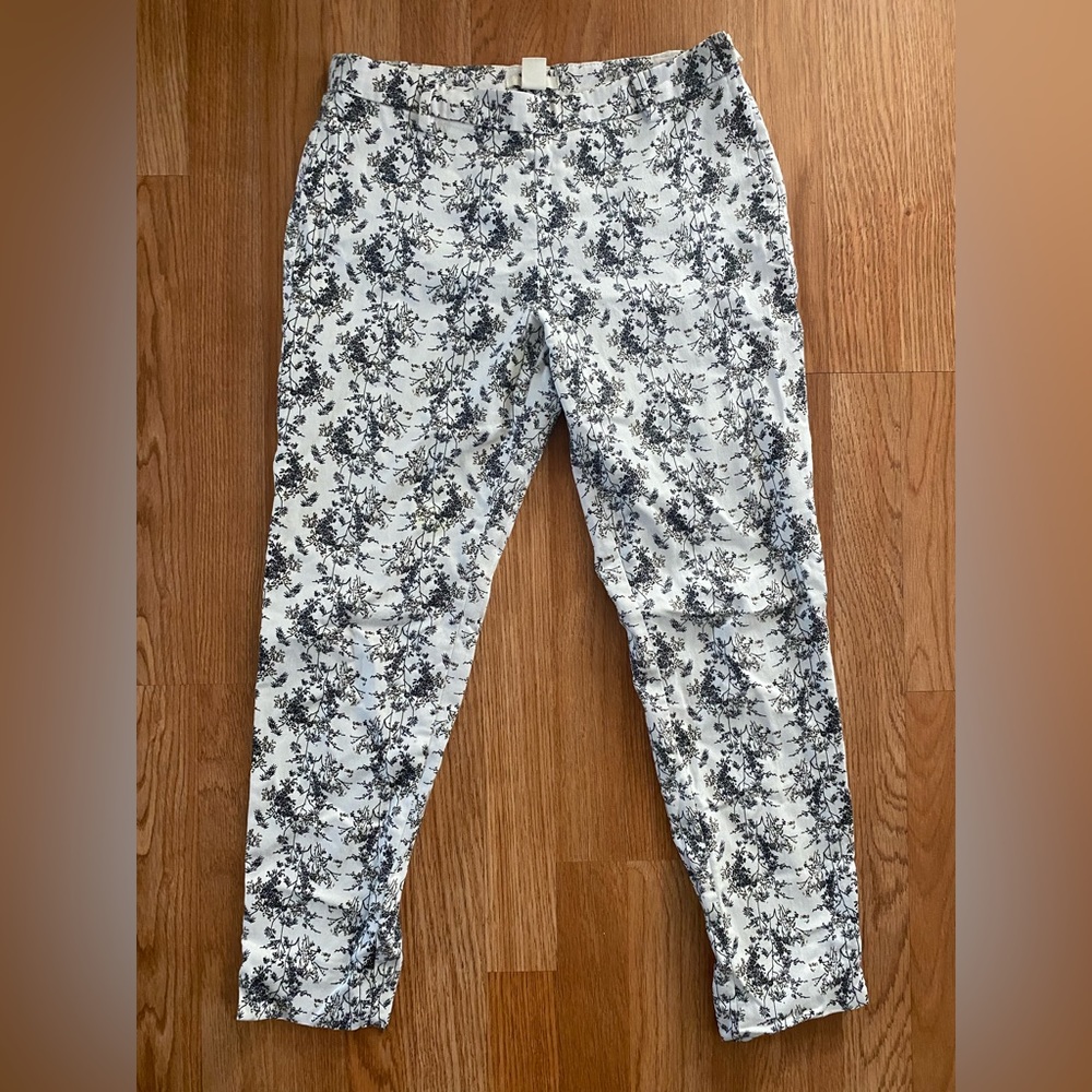 H&M Floral Ankle Length Dress Pants